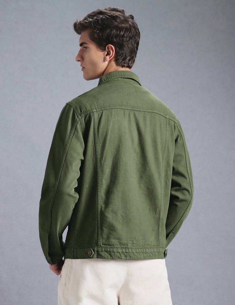 inkd Men's Overdyed Trucker Denim Jacket - Jacket for Men | 100% Cotton | Double Flap Pocket | Regular Fit | Full Sleeve Jacket - Image 3